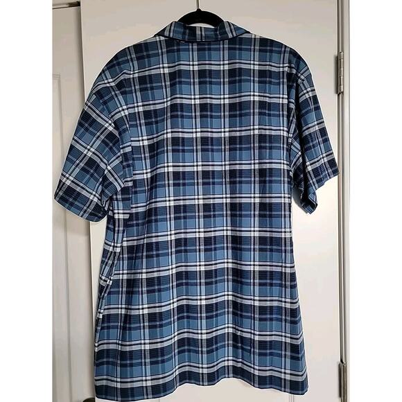 POLO RALPH LAUREN MEN'S STRETCH PAJAMA TOP -SHORT SLEEVE -BUTTON FRONT LARGE - Picture 6 of 9